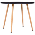 Table De Salle À Manger Béton Et Argenté 90X73,5 Cm Mdf