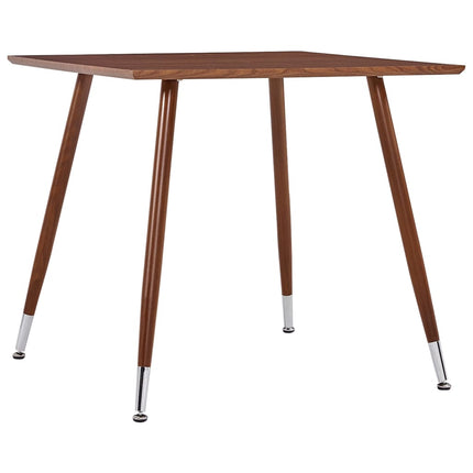 Table De Salle À Manger Béton Et Argenté 80,5X80,5X73 Cm Mdf