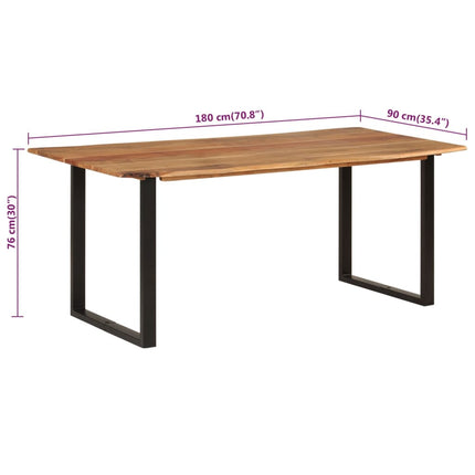 Table De Salle À Manger Bois D'acacia Massif