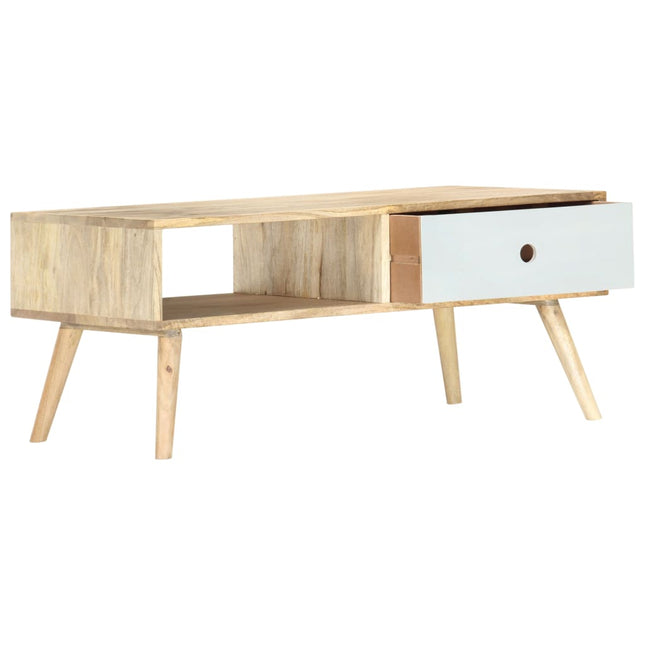 Table Basse 90X50X40 Cm Bois De Manguier Massif