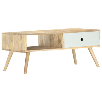 Table Basse 90X50X40 Cm Bois De Manguier Massif