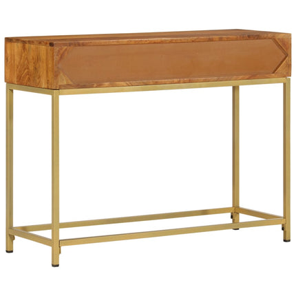 Table Console 100X35X76 Cm Bois D'acacia Massif