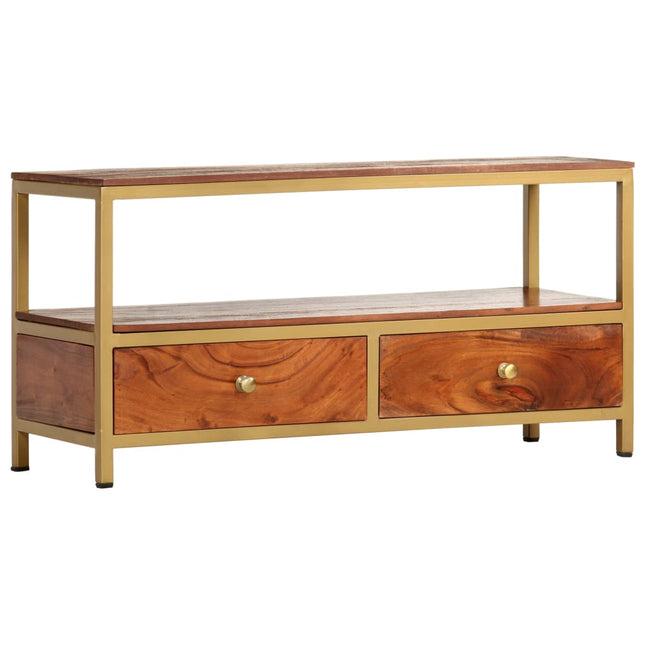 Buffet 90X30X45 Cm Bois D'acacia Massif