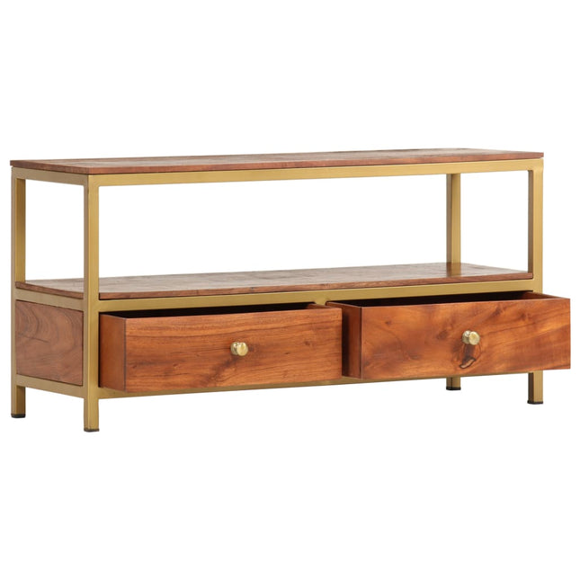 Buffet 90X30X45 Cm Bois D'acacia Massif