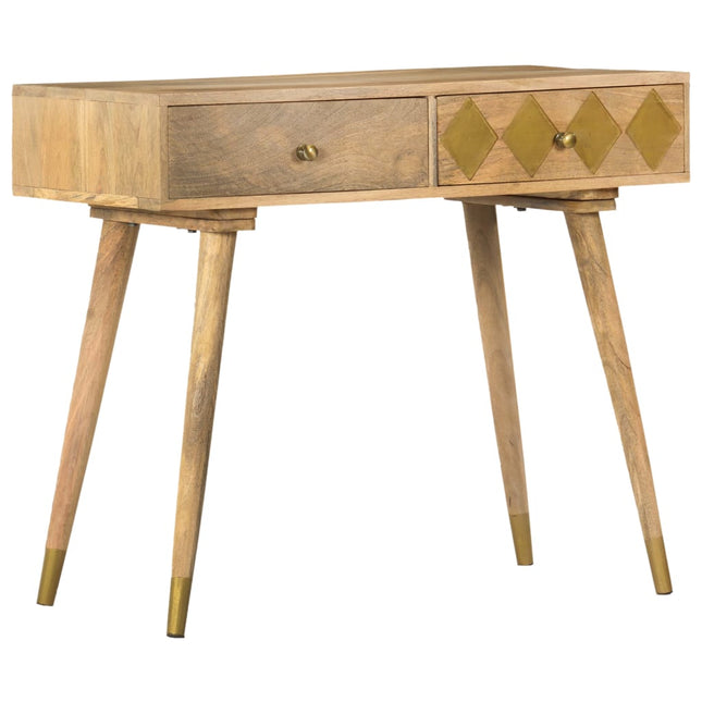 Table Console 89X44X75 Cm Bois De Manguier Massif