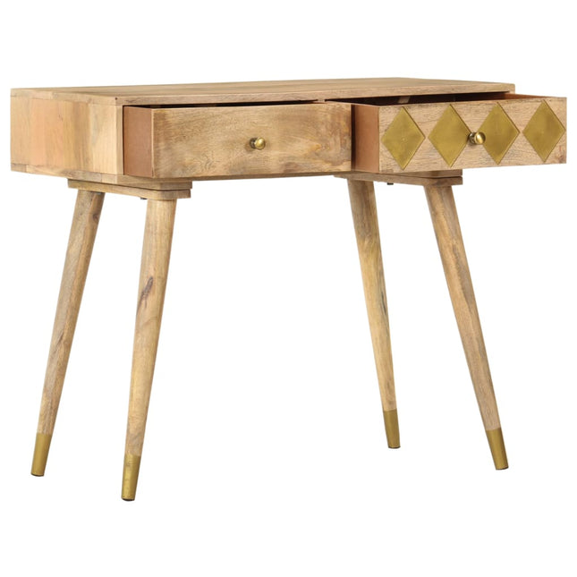 Table Console 89X44X75 Cm Bois De Manguier Massif