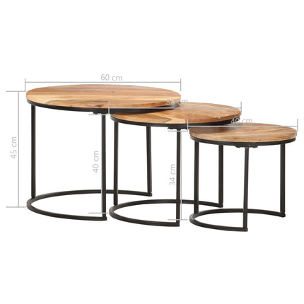 Tables Gigognes 3 Pcs