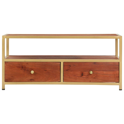Table Basse 90 X 50 X 40 Cm Bois D'acacia Massif
