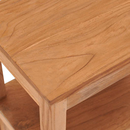 Table De Chevet 40X30X50 Cm Bois De Teck Massif