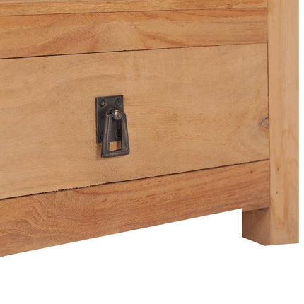 Table De Chevet 40X30X50 Cm Bois De Teck Massif