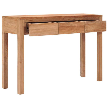 Table Console 110X35X75 Cm Bois De Teck Solide