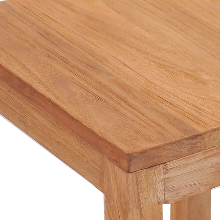 Tabourets De Bar Lot De 2 Bois De Teck Massif