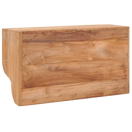 Porte-Manteau Mural 80X25X45 Cm Bois De Teck Solide