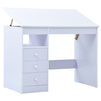 Bureau Pour Enfants Inclinable Et Blanc