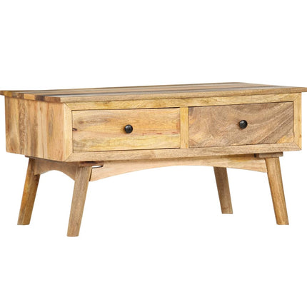 Table Basse 82X52X42 Cm Bois De Manguier Massif
