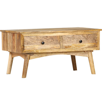 Table Basse 82X52X42 Cm Bois De Manguier Massif