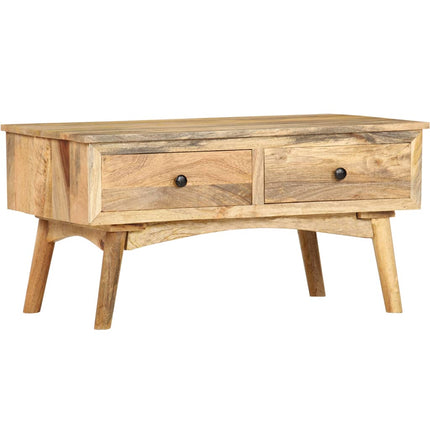 Table Basse 82X52X42 Cm Bois De Manguier Massif