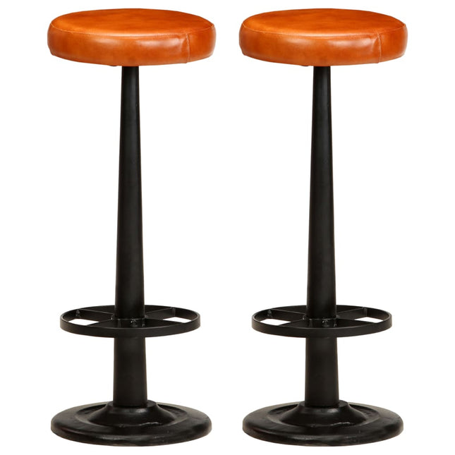 Chaises De Bar Lot De 2 Cuir Véritable