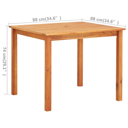 Ensemble À Manger D'extérieur 3 Pcs Et Coussins Acacia Solide