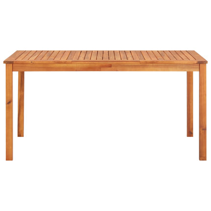 Ensemble À Manger D'extérieur 5 Pcs Et Coussins Acacia Solide