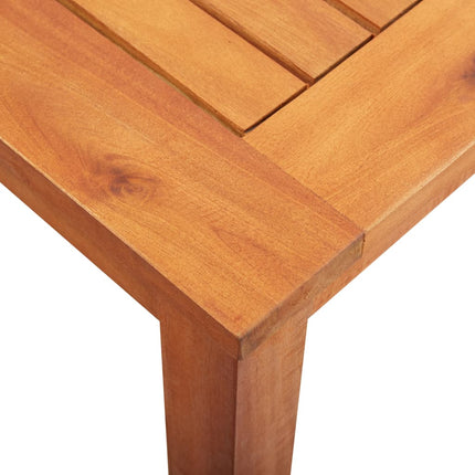Ensemble À Manger D'extérieur 5 Pcs Et Coussins Acacia Solide
