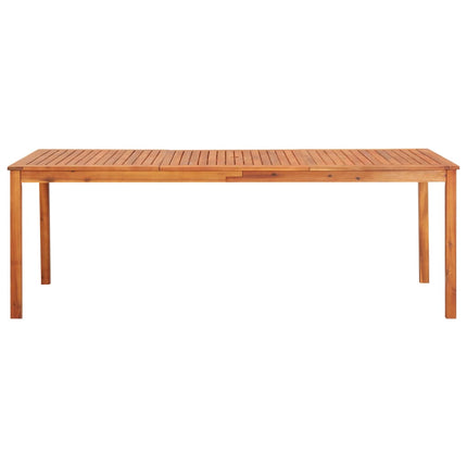 Ensemble À Manger D'extérieur 7 Pcs Et Coussins Acacia Solide