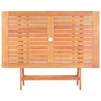 Ensemble À Manger D'extérieur 5Pcs Bois Eucalyptus Solide