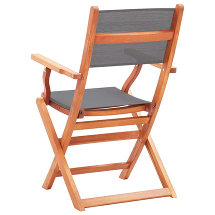 Ensemble À Manger D'extérieur 7 Pcs Bois D'eucalyptus/Textilène