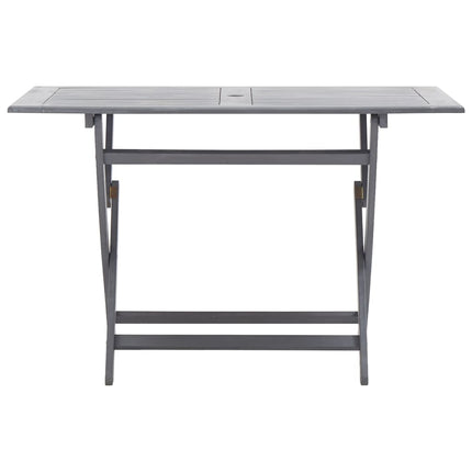 Ensemble À Manger De Jardin 5 Pcs Bois D'acacia Massif Gris