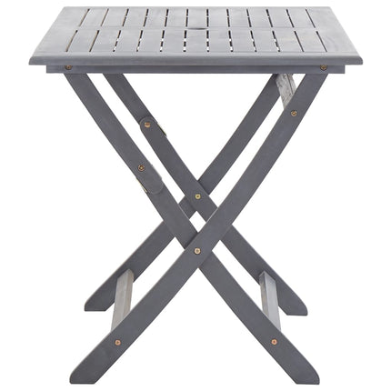 Ensemble À Manger De Jardin 5 Pcs Bois D'acacia Massif Gris