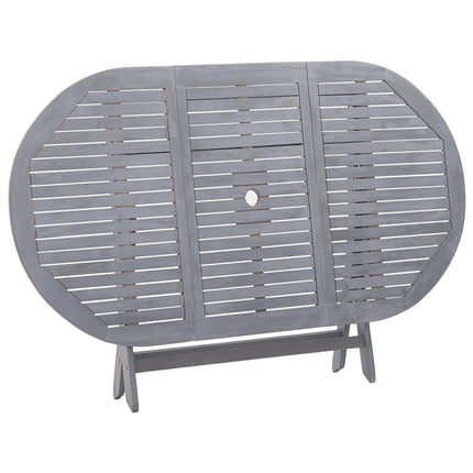 Ensemble À Manger De Jardin 7 Pcs Bois D'acacia Massif Gris