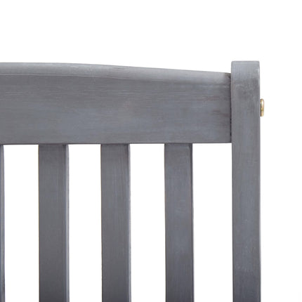 Ensemble À Manger De Jardin 5 Pcs Bois D'acacia Massif Gris