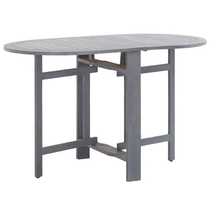 Ensemble À Manger De Jardin 5 Pcs Bois D'acacia Massif Gris