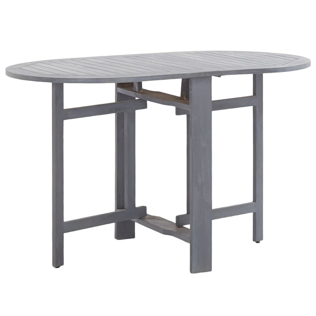 Ensemble À Manger De Jardin 5 Pcs Bois D'acacia Massif Gris