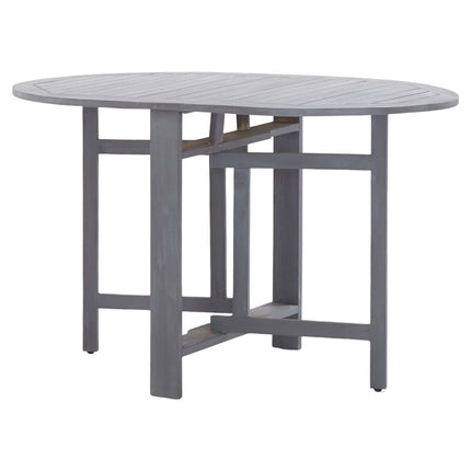 Ensemble À Manger De Jardin 5 Pcs Bois D'acacia Massif Gris