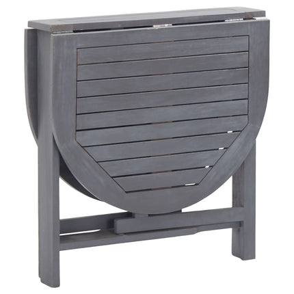 Ensemble À Manger De Jardin 5 Pcs Bois D'acacia Massif Gris