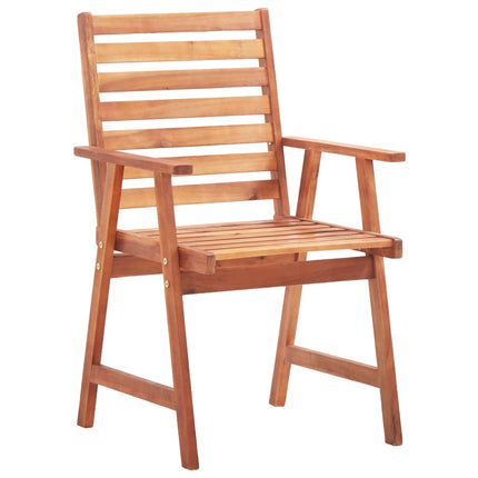 Ensemble À Manger Jardin 3Pcs Carreau Mosaïque Et Bois D'acacia