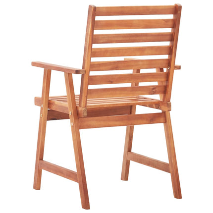 Ensemble À Manger Jardin 3Pcs Carreau Mosaïque Et Bois D'acacia
