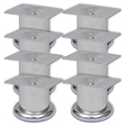 Pieds Ronds De Canapé 8 Pcs Chrome