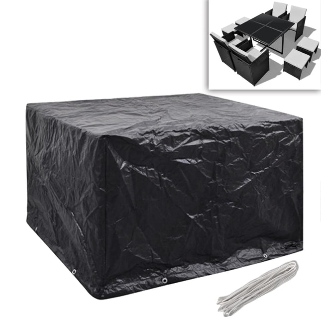Housses De Salon De Jardin 2 Pcs Rotin 8 Œillets 113X113 Cm
