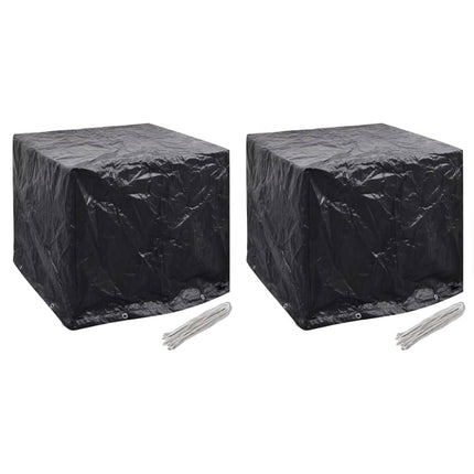 Housse De Réservoir D'eau De Jardin 2Pcs 8 Œillet 116X100X120Cm