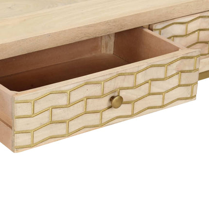 Table Console 90X30X75 Cm Bois Solide De Manguier