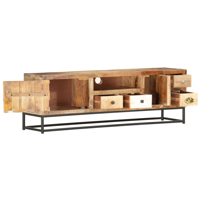 Meuble Tv 120 X 30 X 40 Cm Bois De Récupération Massif