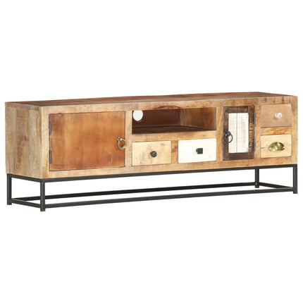 Meuble Tv 120 X 30 X 40 Cm Bois De Récupération Massif