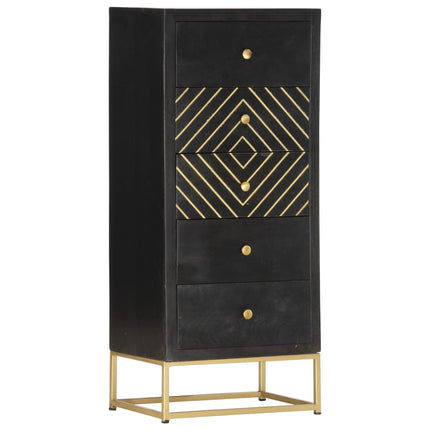 Armoire À Tiroirs 45X30X105 Cm Bois De Manguier