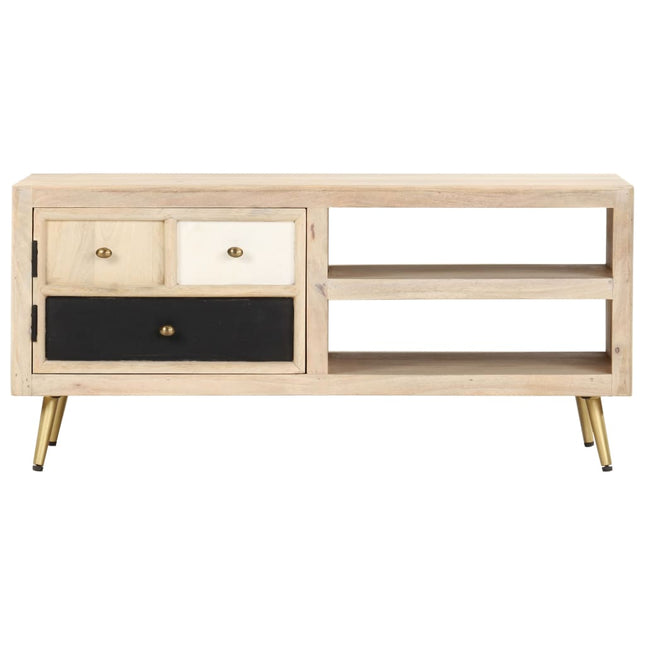Table Basse 90X45X40 Cm Bois De Manguier Massif