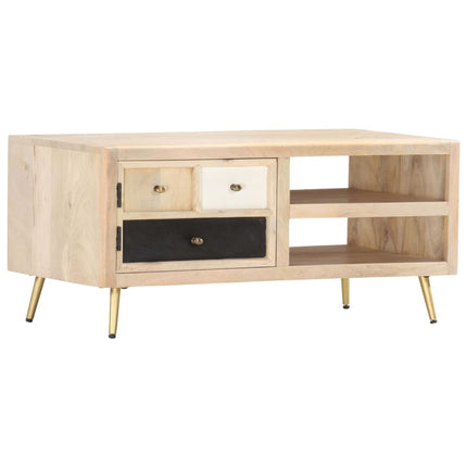 Table Basse 90X45X40 Cm Bois De Manguier Massif