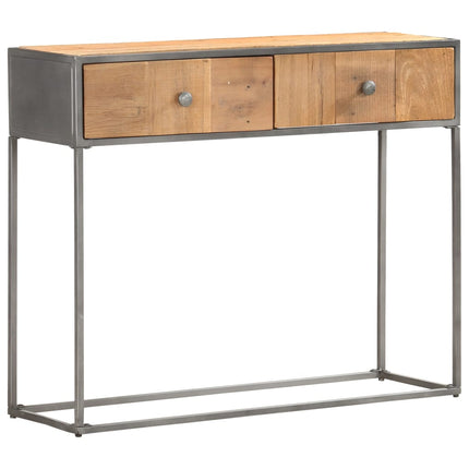Table Console 90X30X75 Cm Bois De Récupération Massif