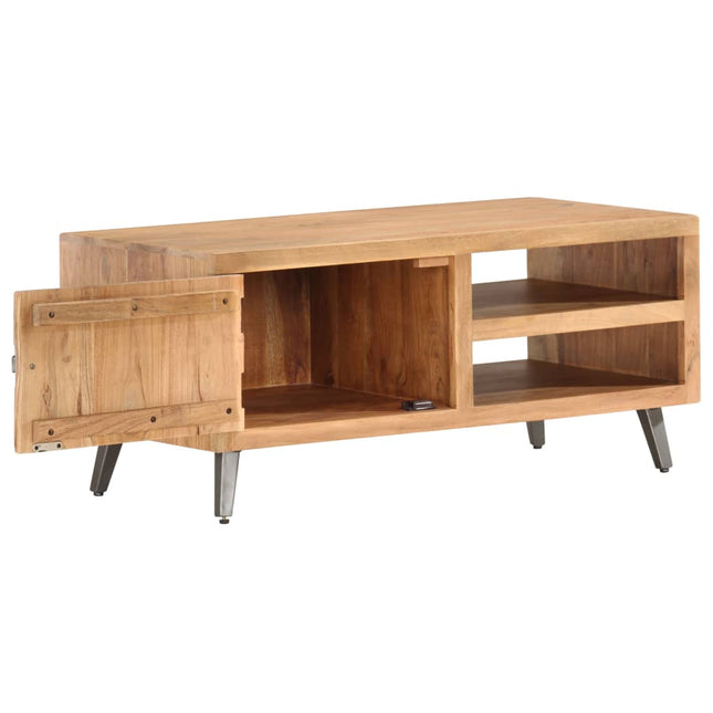 Table Basse 90X45X40 Cm Bois D'acacia Massif