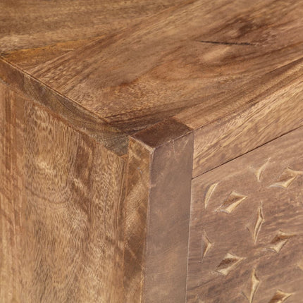 Table De Chevet 40 X 30 X 50 Cm Bois De Manguier Massif